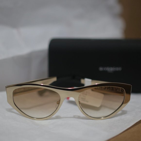 NWT Givenchy Gold Golden Oval Sunglasses - Picture 1 of 10